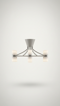 Ash Metal Linear Chandelier