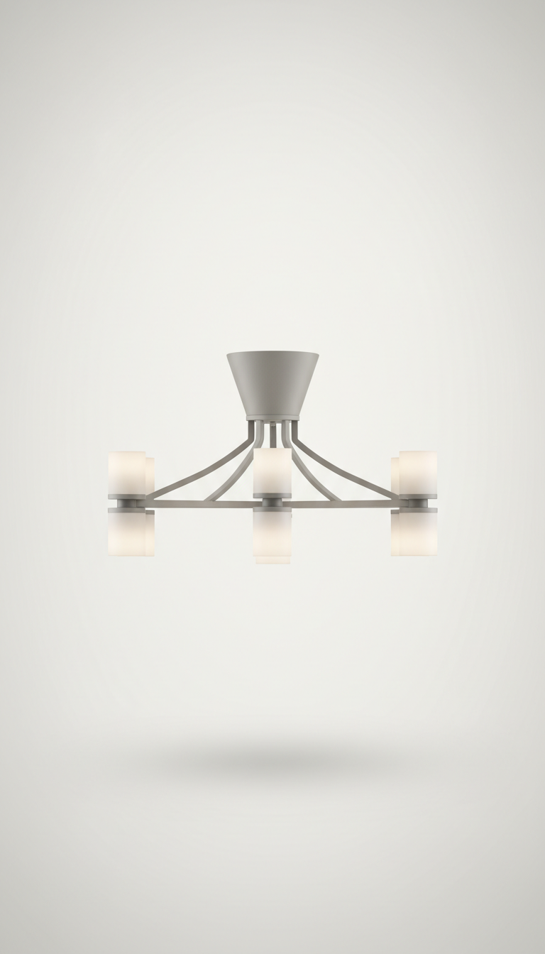 Ash Metal Linear Chandelier